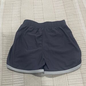 Kids Active Shorts in Charcoal with Light Gray Trim